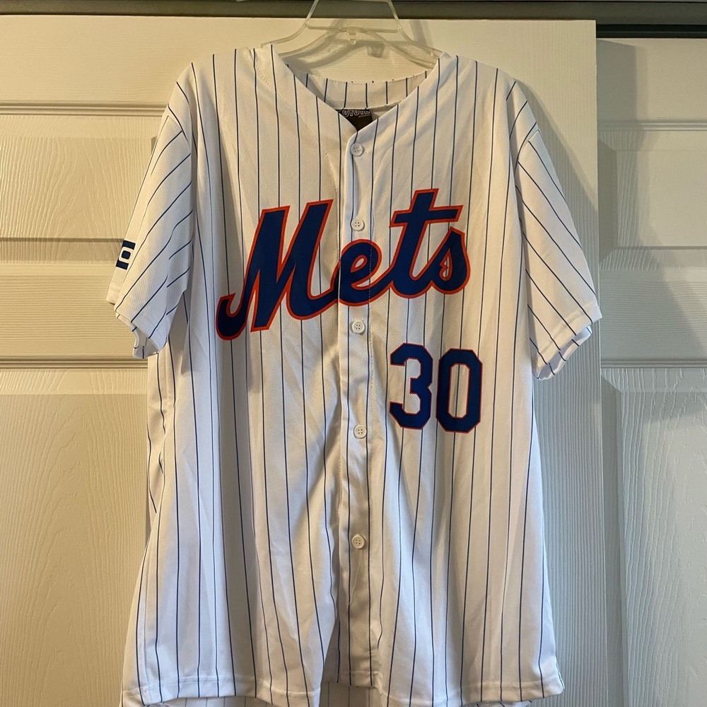 Mets Striped Jersey with Number 30